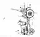 Fig. 02 - Brake operation structure and brake/differential-lock operation structure