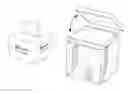 Fig. 01 - TISSUE BOX WITH SANITARY COMPARTMENT FOR USED TISSUES
