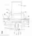 Fig. 10 - Relay connector, mounting structure of relay connector and chassis, and mounting structure of relay connector and discharge tube