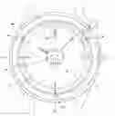 Fig. 01 - Timepiece fitted with a lighting device comprising an ultraviolet light-emitting diode