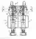 Fig. 01 - Machine for the plasma treatment of containers, comprising offset depressurization/pressurization circuits
