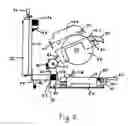 Fig. 03 - Convertible circular saw apparatus usable as either a miter saw or a table saw