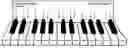 Fig. 01 - Easy visual training templates to teach piano scale fingering sequences