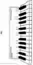 Fig. 04 - Easy visual training templates to teach piano scale fingering sequences