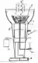 Fig. 01 - Cooking apparatus with charcoal starting device