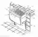 Fig. 01 - Lid operating mechanism for a drawer-type dishwasher