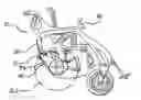 Fig. 01 - Belt driven wheel support and suspension system on a personal wheeled vehicle