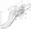 Fig. 01 - Motor compartment rail assembly with stability enhancement member