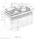 Fig. 44 - Cartridge for printer having fluid flow arrangement