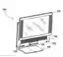 Fig. 01 - All-in-one computer with height adjustable display