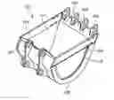 Fig. 01 - Vibration damping device and bucket for construction machine