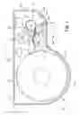 Fig. 04 - Paper towel dispenser with fixed, axially aligned roller on loading door