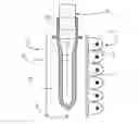 Fig. 01 - Oven for plastic preforms with partly transparent radiator