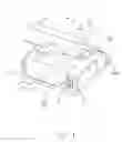 Fig. 02 - Low profile modular jack having spring-biased cover