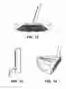 Fig. 08 - Putter heads and putters including polymeric material as part of the ball striking face