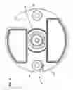 Fig. 10 - Drill head for a tunneling apparatus