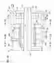 Fig. 22 - Drill head for a tunneling apparatus