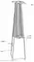 Fig. 01 - Outdoor flame heater