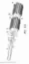 Fig. 08 - Environmentally safe hairbrush with automatically disentangling removable handle, magnetic rollers and removable bristles