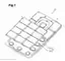 Fig. 02 - Key frame and cover member for push button switch
