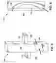 Fig. 06 - Dynamoelectric machine coil spacerblock having flow deflecting channel in coil facing surface thereof