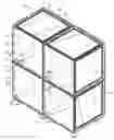 Fig. 01 - Storage and organization system with stackable shells