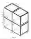 Fig. 02 - Storage and organization system with stackable shells