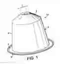Fig. 02 - Capsule for preparing coffee in a device comprising a cartridge holder with relief and recessed elements