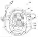 Fig. 01 - Nape pad / chin strap retention assemblies for ballistic helmets