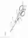 Fig. 05 - SCISSORS UTILIZING A FLEXIBLE AND DETACHABLE THUMB RING CONNECTION