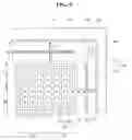 Fig. 09 - Plasma display panel with a defined relationship between an exhaust hole circumferential length and distances between main and separation barrier ribs and seal layer structures