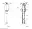 Fig. 02 - Cooling assembly comprising several cooling pins for cooling hollow moulded plastic pieces by means of a cooling fluid flow boosted by Venturi effect