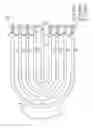 Fig. 01 - Menorah with candles that burn different colored flames