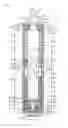 Fig. 02 - Automatic door closing hinge and double swing door structure