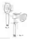 Fig. 03 - Showerhead with rotatable oval spray pattern and handheld spray pattern controller