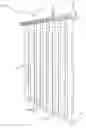 Fig. 01 - Roller shade system having hembar for pleating a shade fabric