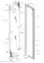 Fig. 01 - Kitchen appliance having floating glass panel