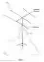 Fig. 02 - Portable yagi antenna kit for being frequency/wavelength adjustable by virtue of being knockdownable