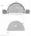 Fig. 02 - Heat sinking and flexible circuit board, for solid state light fixture utilizing an optical cavity