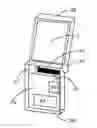Fig. 01 - Portable and foldable radio terminal with multiple frequency antenna