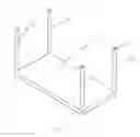 Fig. 02 - Desk which has combined vertical type legs