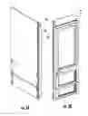 Fig. 04 - Installation system and door positioning device for appliances