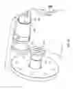 Fig. 08 - Surface pump assembly having a thrust chamber with a telescoping shaft