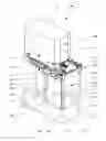 Fig. 01 - Enclosure for a laboratory balance with a sliding side wall mounted such that the top guide sliding mechanism imparts a turning moment on the lower edge of the wall to press it against an abutment of the weighing compartment to form a seal
