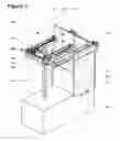 Fig. 07 - Enclosure for a laboratory balance with a sliding side wall mounted such that the top guide sliding mechanism imparts a turning moment on the lower edge of the wall to press it against an abutment of the weighing compartment to form a seal