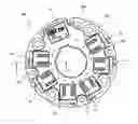 Fig. 01 - Electrical rotating machine with improved heat sink cooling