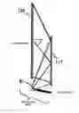 Fig. 01 - Projection apparatus with linear fresnel lens and transparent screen therefor