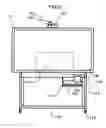 Fig. 07 - Projection apparatus with linear fresnel lens and transparent screen therefor