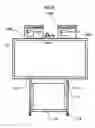 Fig. 09 - Projection apparatus with linear fresnel lens and transparent screen therefor