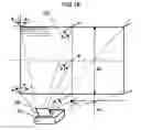 Fig. 14 - Projection apparatus with linear fresnel lens and transparent screen therefor